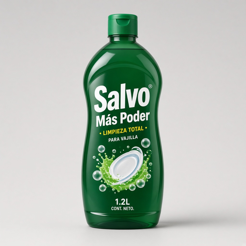 Lavatrastes Salvo Más Poder 1.2 L × 12 pzas