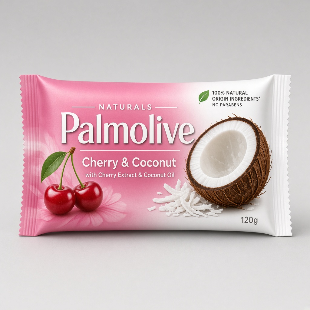 Jabón de tocador Palmolive Cereza y Coco 120 g