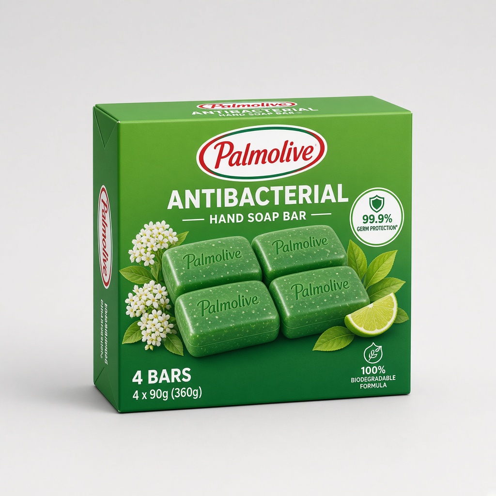 Jabón de tocador Palmolive Antibacterial 4 pzas 120 g